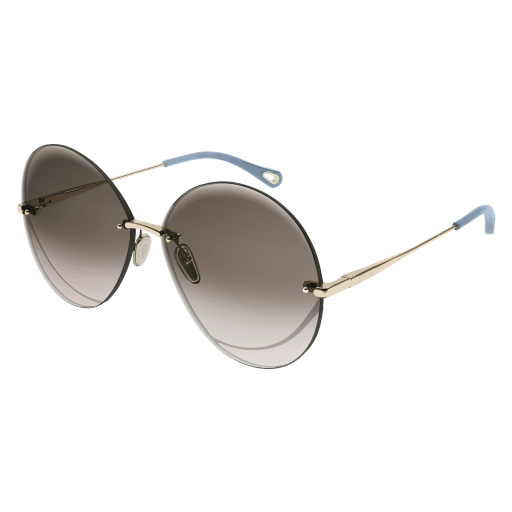 Chloe Gold Sunglasses with Brown Gradient lenses