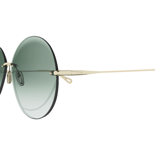 Chloe Round Frame Sunglasses, Blue