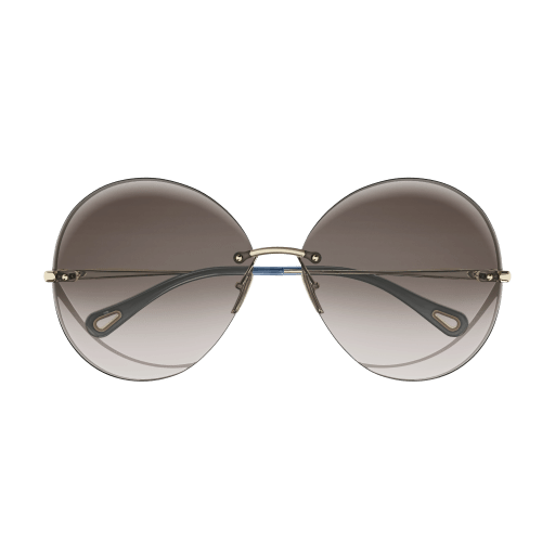 Chloe Gold Sunglasses with Brown Gradient lenses