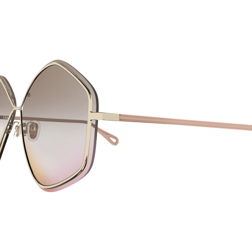 Chloe Gold/Nude Sunglasses with Brown Gradient lenses