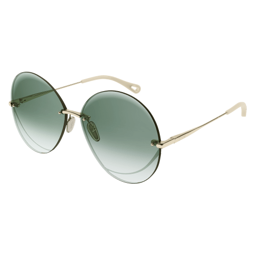 Chloe Round Frame Sunglasses, Blue
