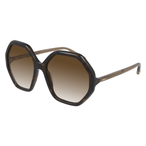 Chloe Havana/Brown Sunglasses with Brown Gradient lenses