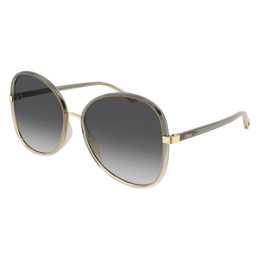 Chloe Gray Sunglasses with Gray Gradient lenses