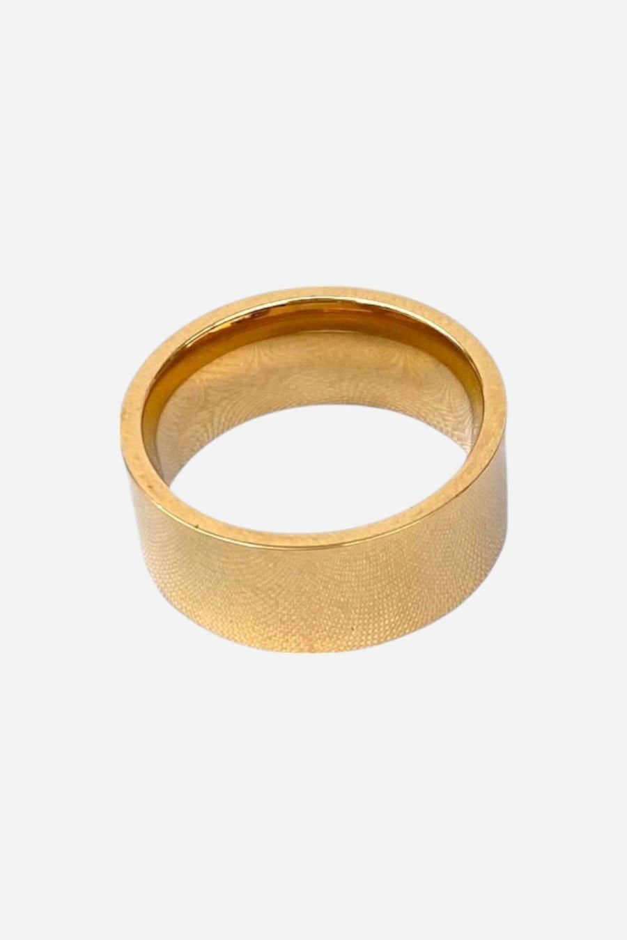 Farrah B Modernist Cigar Ring in Gold - Size 6