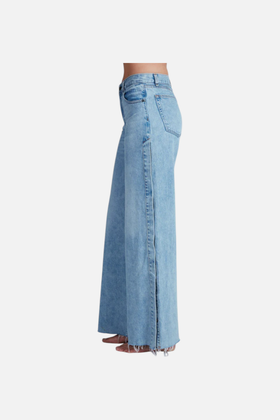 ASKK NY Longboarder High-Rise Wide-Leg Jean in Blondie – flat lay