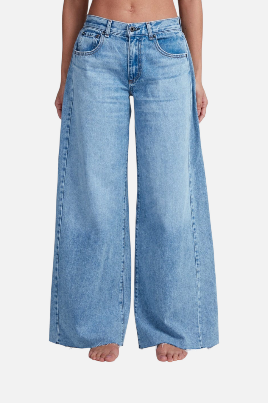 ASKK NY Sloop Wide Leg Jean in Blondie