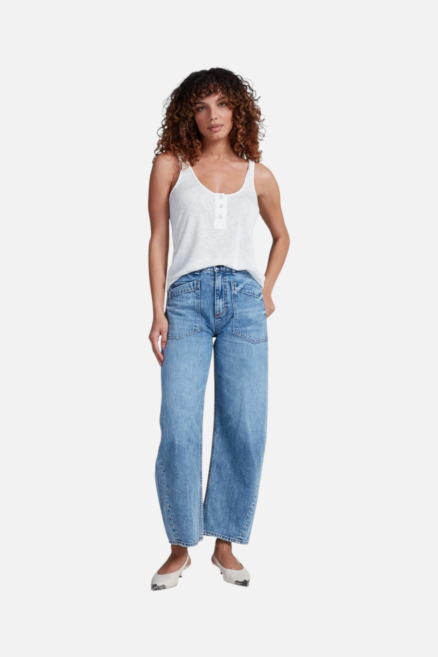 ASKK NY Twisted Barrel Jean in Oasis