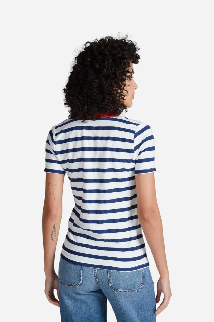 ASKK NY Classic Henley Tee in Navy