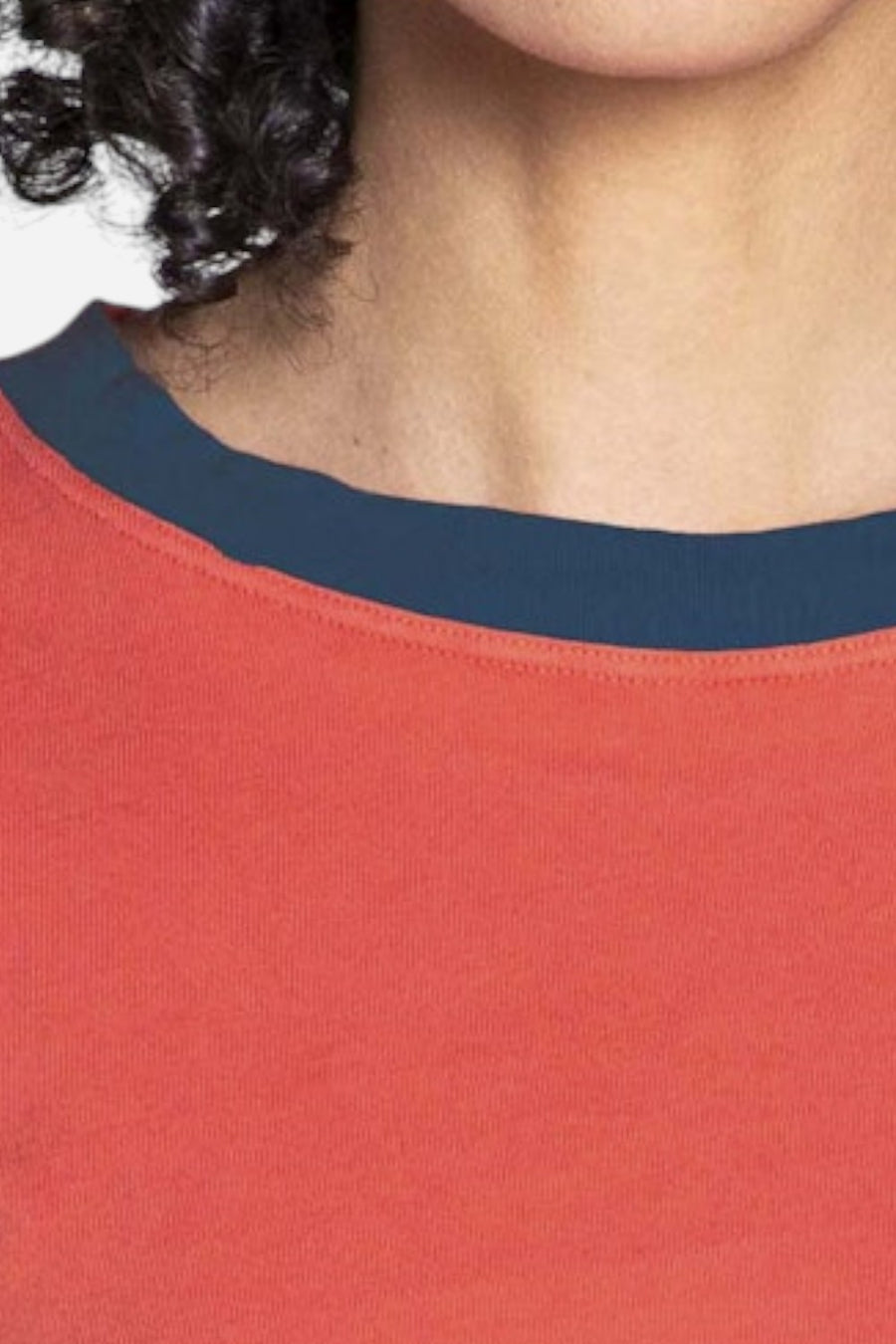 ASKK NY Classic Ringer Tee in Red/Navy