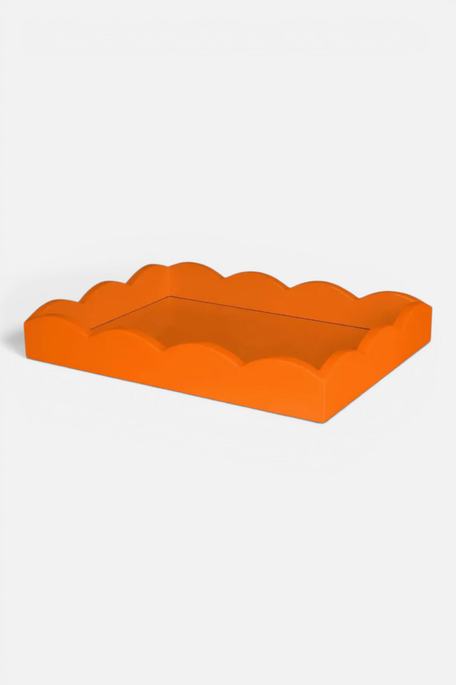 Addison Ross Scallop 11x8 Tray in Orange
