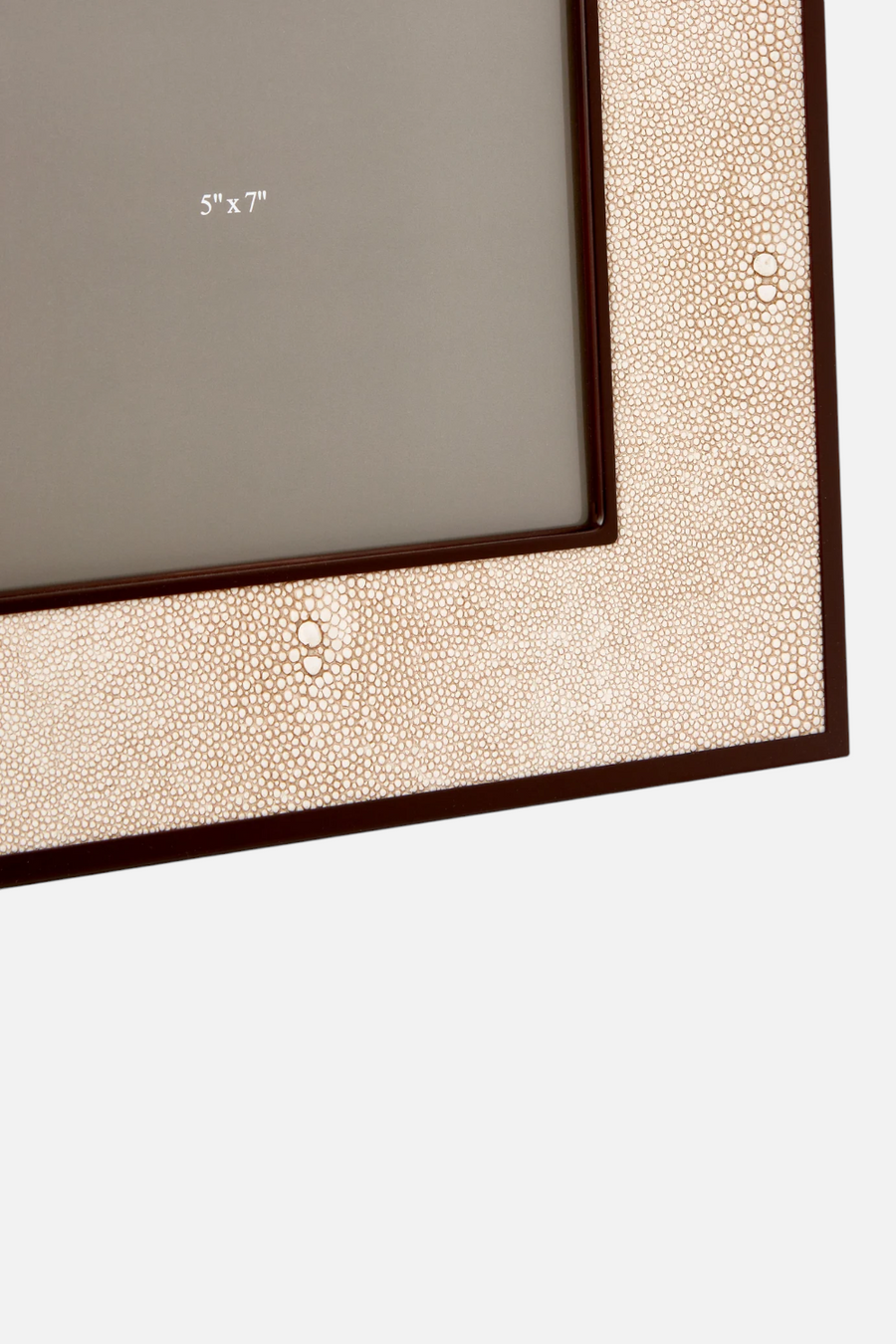 Addison Ross Sophie Patterson Ecru Faux Shagreen 5X7 Picture Frame