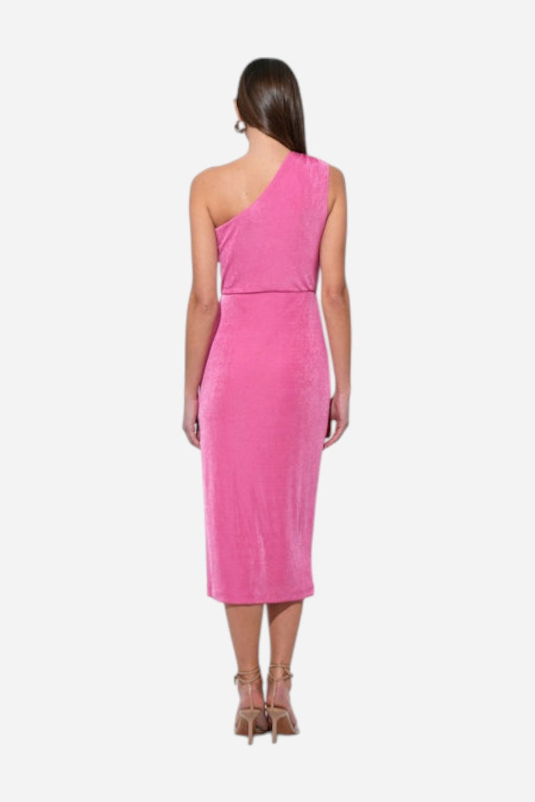 Nelly One Shoulder Knit Dress