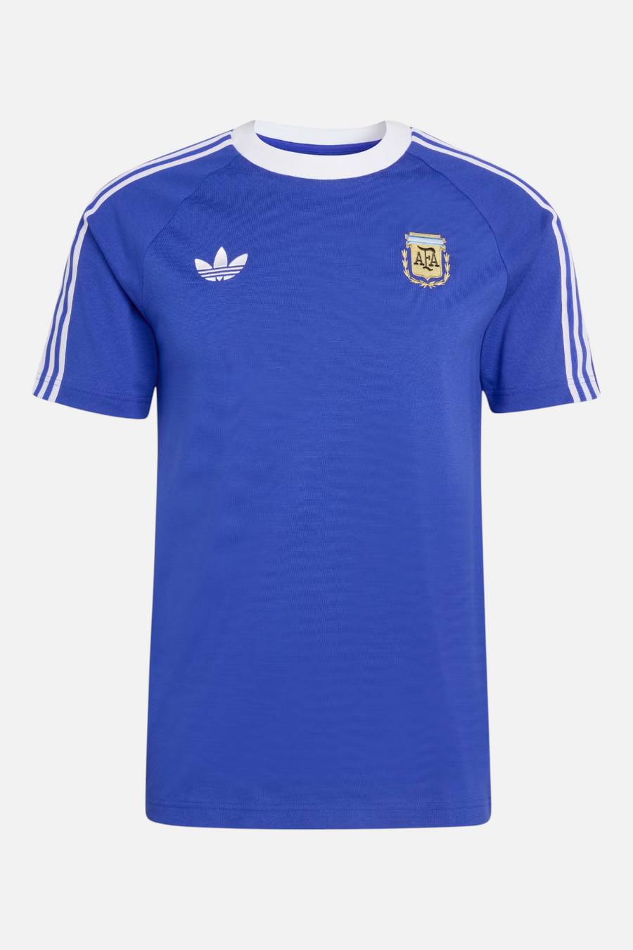 Adidas Argentina Originals Tee in Lucid Blue — front view