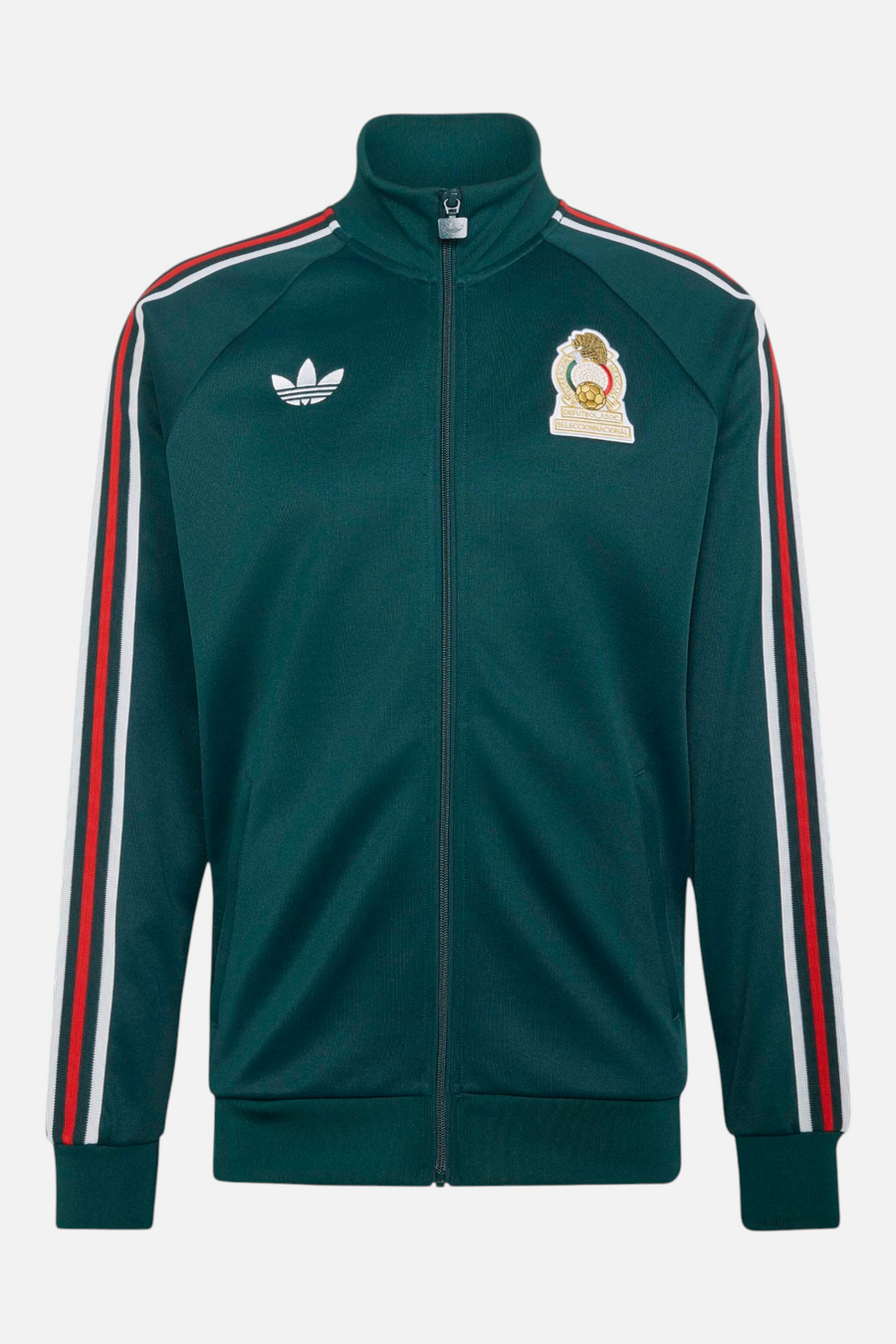 Adidas Men's Originals Mexico Track Jacket in Green — front view