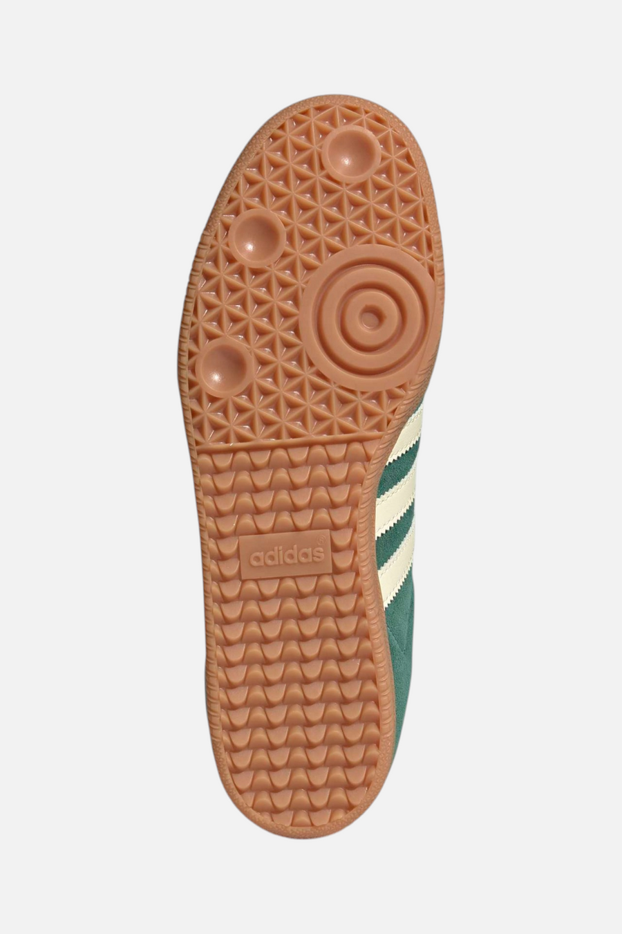 Adidas Men's Samba OG Sneaker in Collegiate Green / Warm Vanilla / Gum