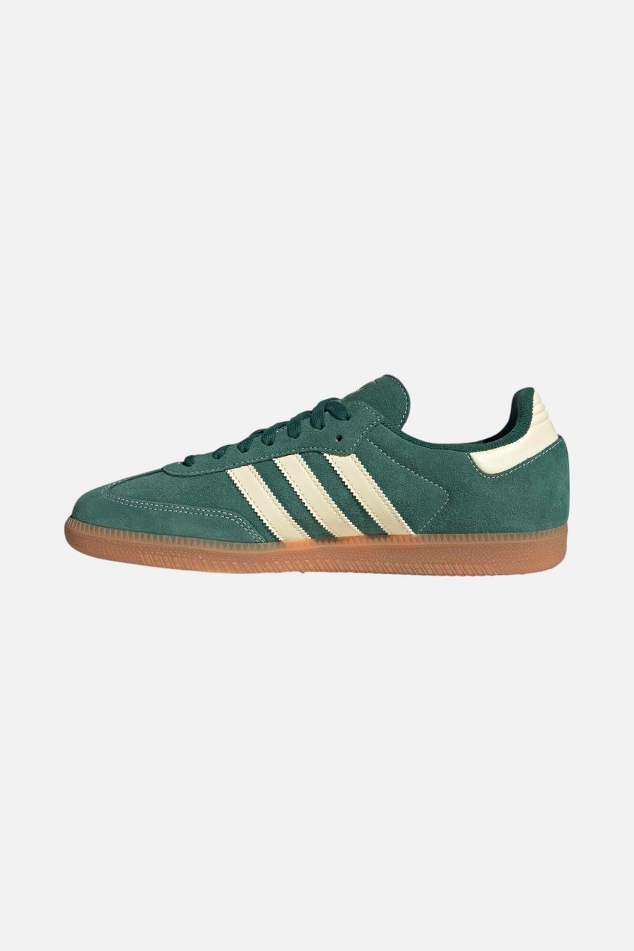 Adidas Men's Samba OG Sneaker in Collegiate Green / Warm Vanilla / Gum