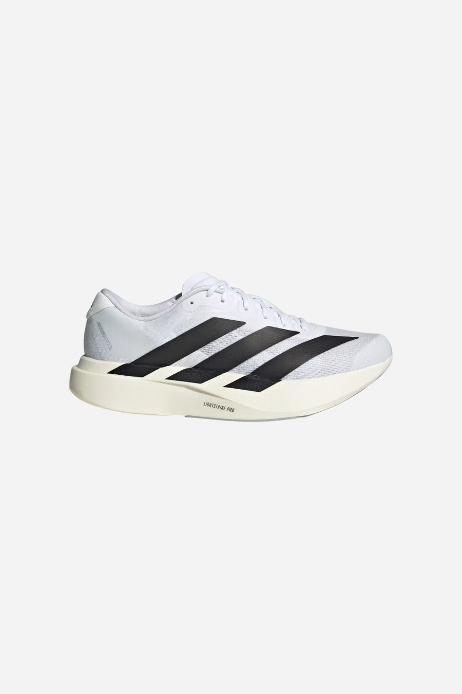 Adidas Adizero Evo SL Shoes in Cloud White / Core Black / Cloud White