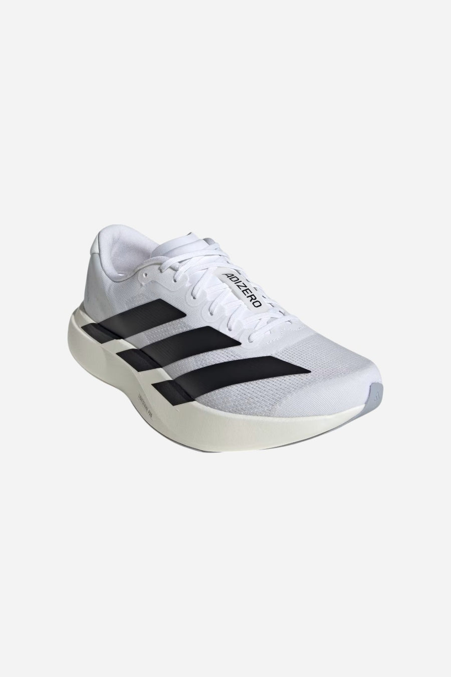 Adidas Adizero Evo SL Shoes in Cloud White / Core Black / Cloud White