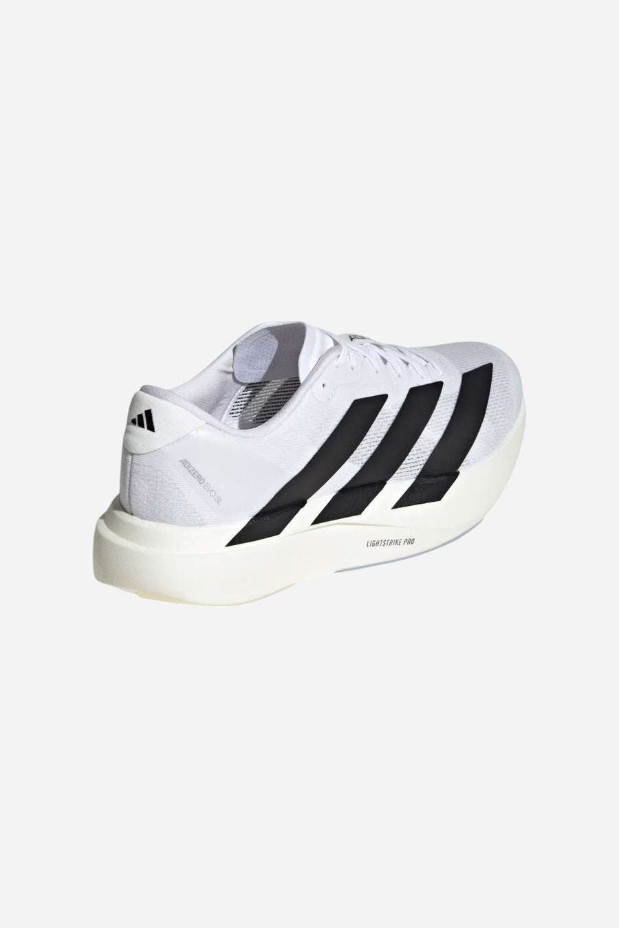 Adidas Adizero Evo SL Shoes in Cloud White / Core Black / Cloud White