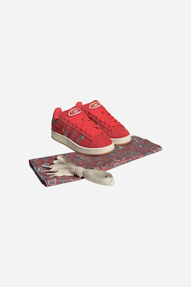 adidas Campus 00s x Liberty London Shoes - Women's - Semi Red / White / Gold