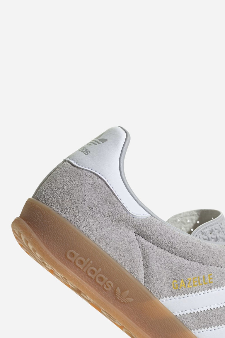 Adidas Gazelle Indoor Grey Suede Sneakers - Style JQ0176 CHROME Adidas Gazelle Indoor Grey Suede Sneakers - Style JQ0176 CHROME