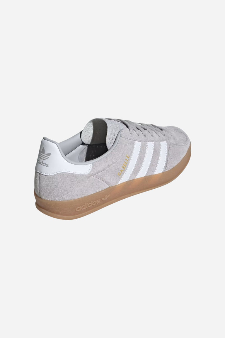 adidas gazelle silver green womens Adidas Gazelle Indoor Grey Suede Sneakers