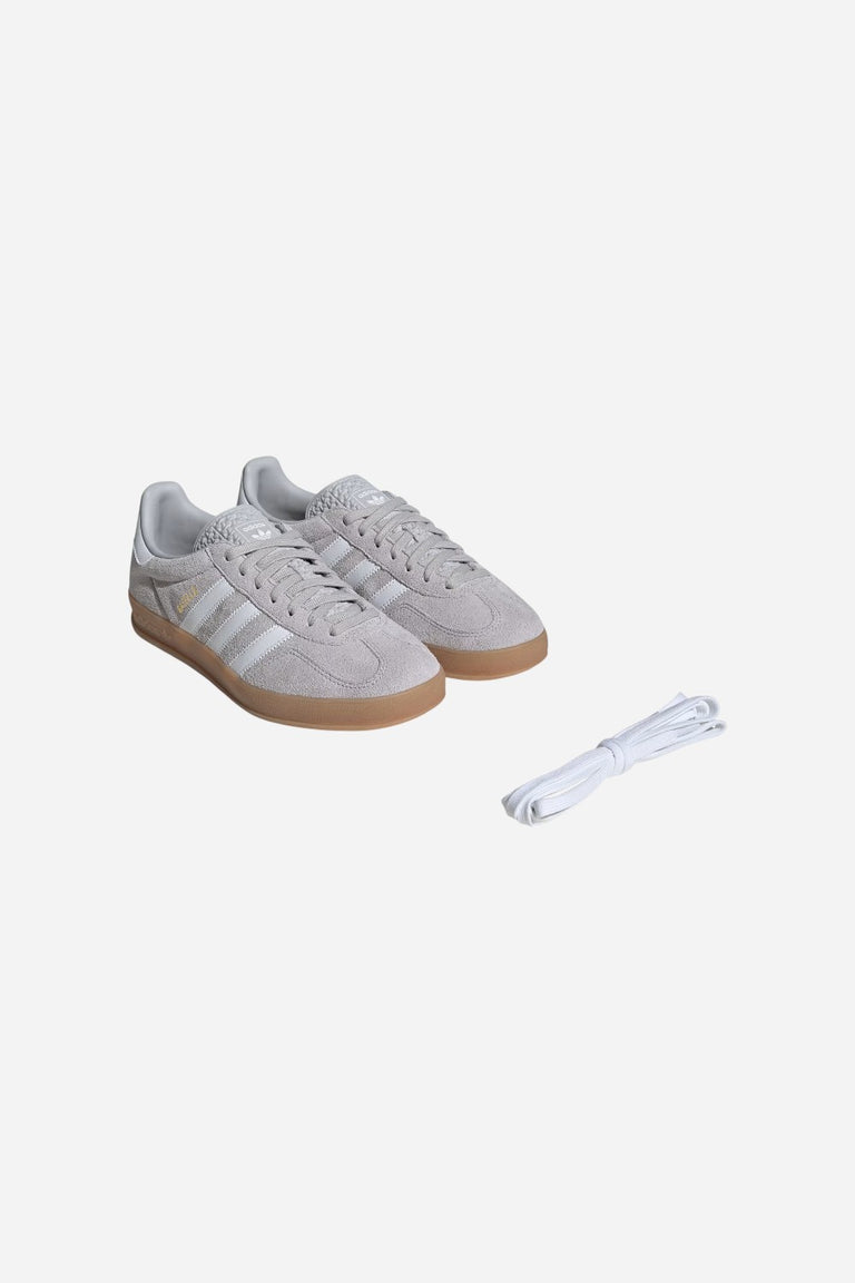 Adidas Gazelle Indoor Grey Suede Sneakers - Style JQ0176 CHROME Adidas Gazelle Indoor Grey Suede Sneakers - Style JQ0176 CHROME