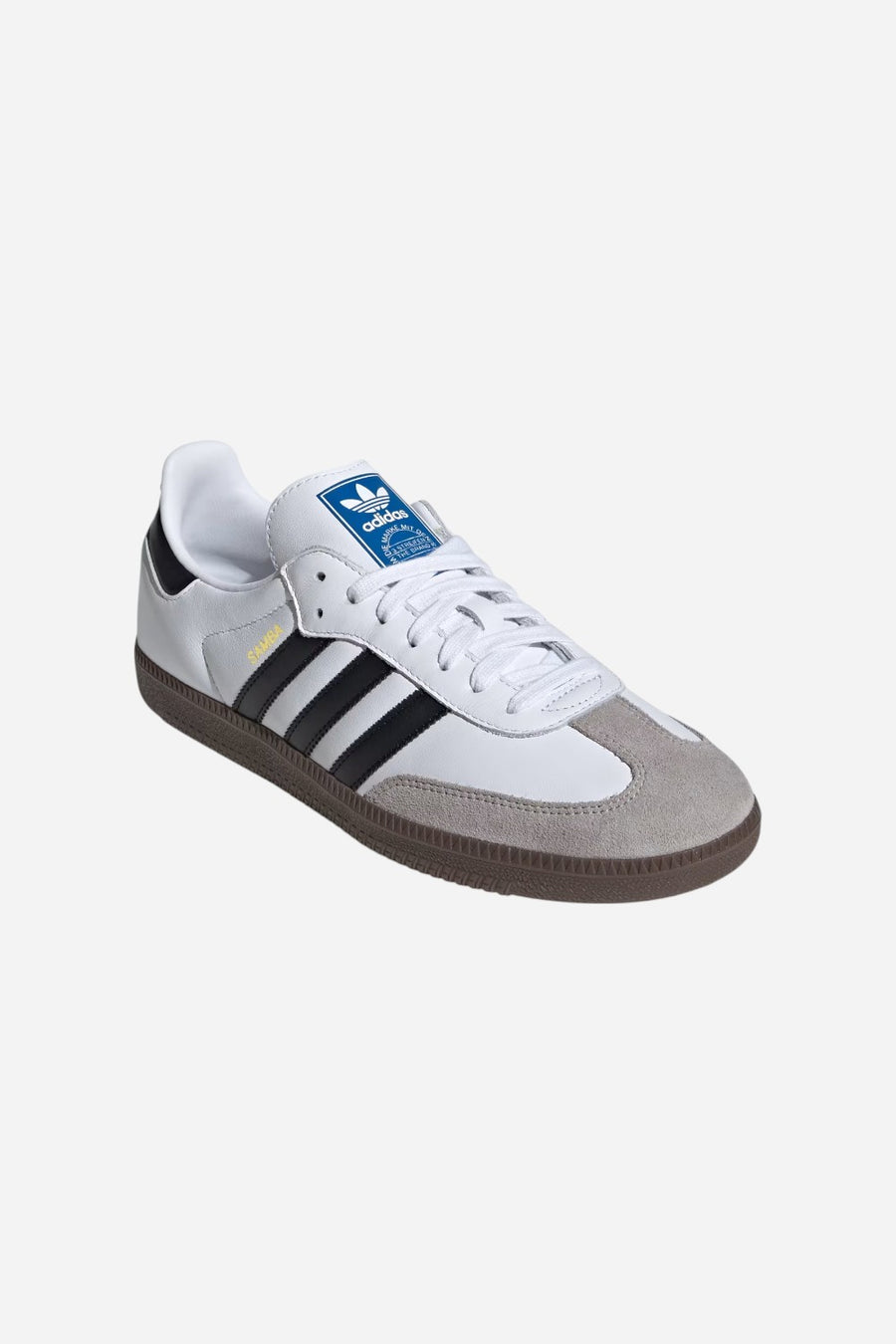 Adidas Samba OG Shoes in Cloud White / Core Black / gum