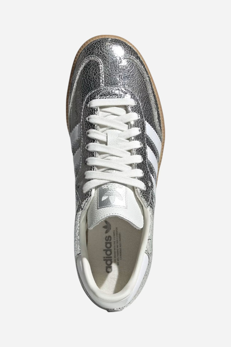Adidas Samba OG Shoes in Silver Metallic / Cloud White / Core White – CHROME
