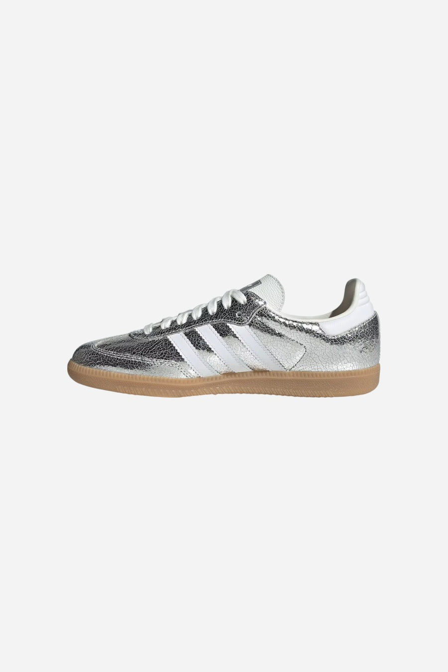 Adidas Samba OG Shoes in Silver Metallic / Cloud White / Core White