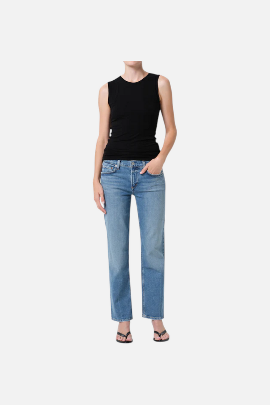 Agolde Low Rise Slim Petite Jeans in Kindle