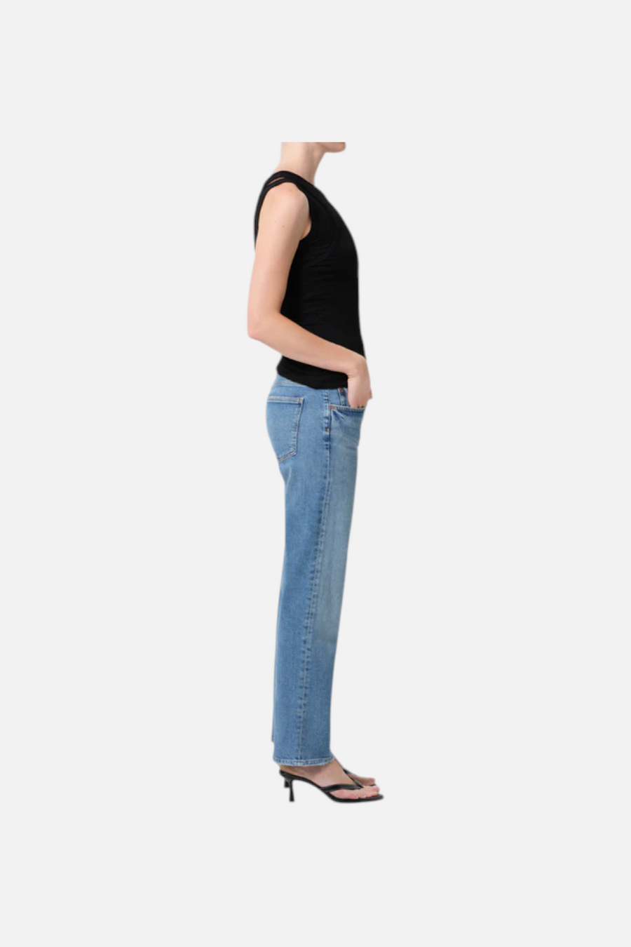 Agolde Low Rise Slim Petite Jeans in Kindle