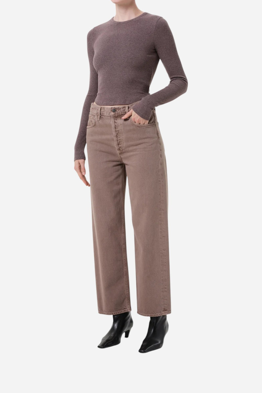Agolde Ren Jean in Ceramic