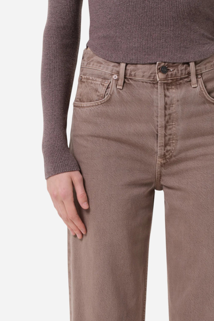 Agolde Ren Jean in Ceramic