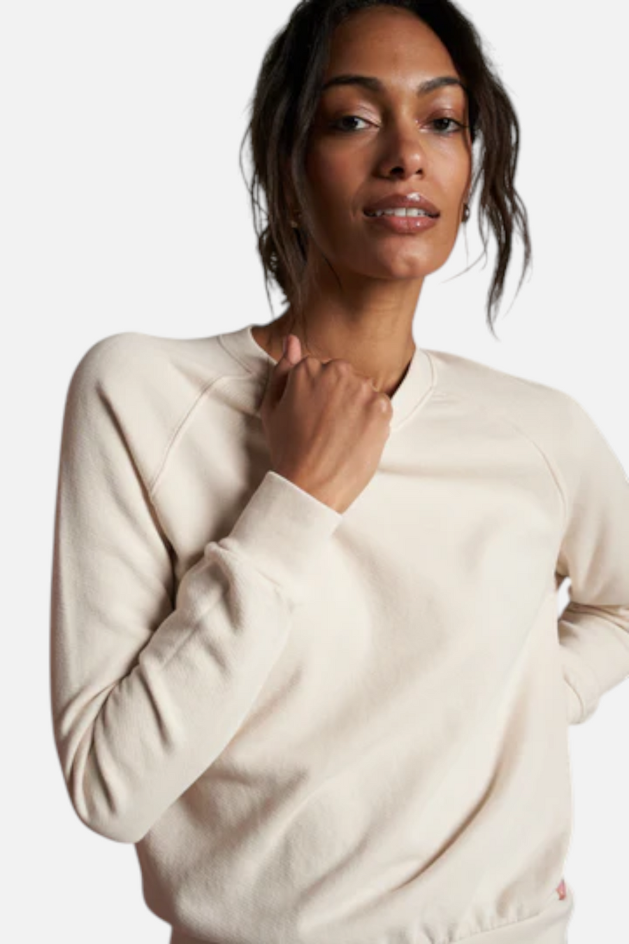 Perfect White Tee Women's Alexi Sweatshirt in Sugar