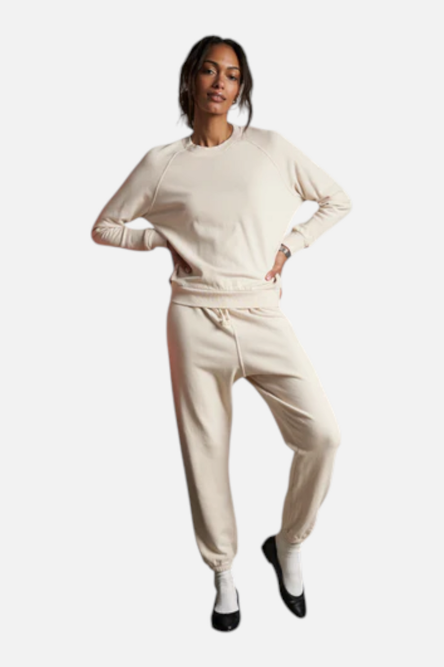 Perfect White Tee Women's Alexi Sweatshirt in Sugar