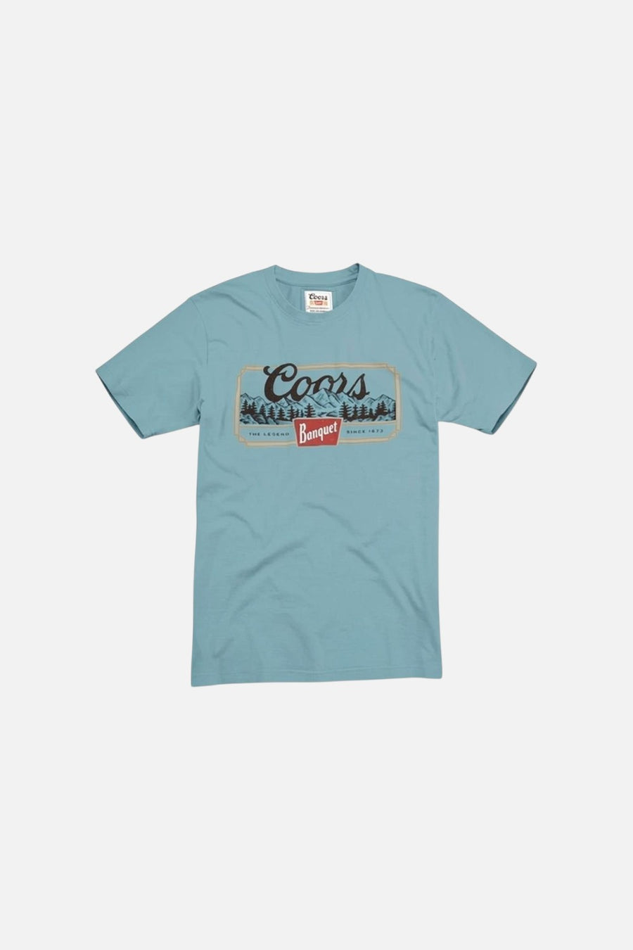 American Needle Coors Banquet tee in smoke blue