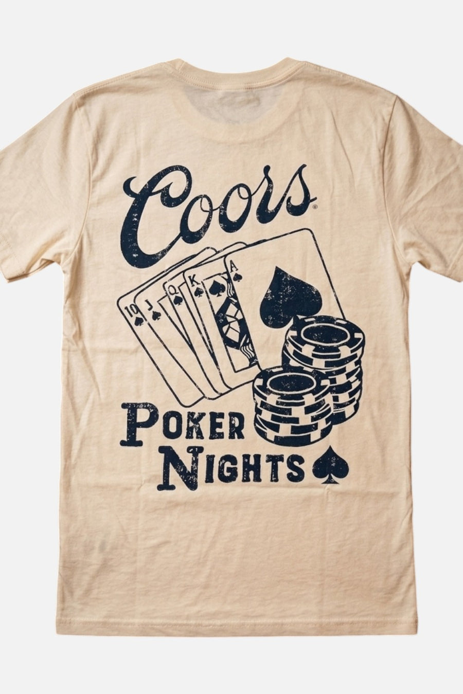 American Needle Coors Poker Night tee in natural