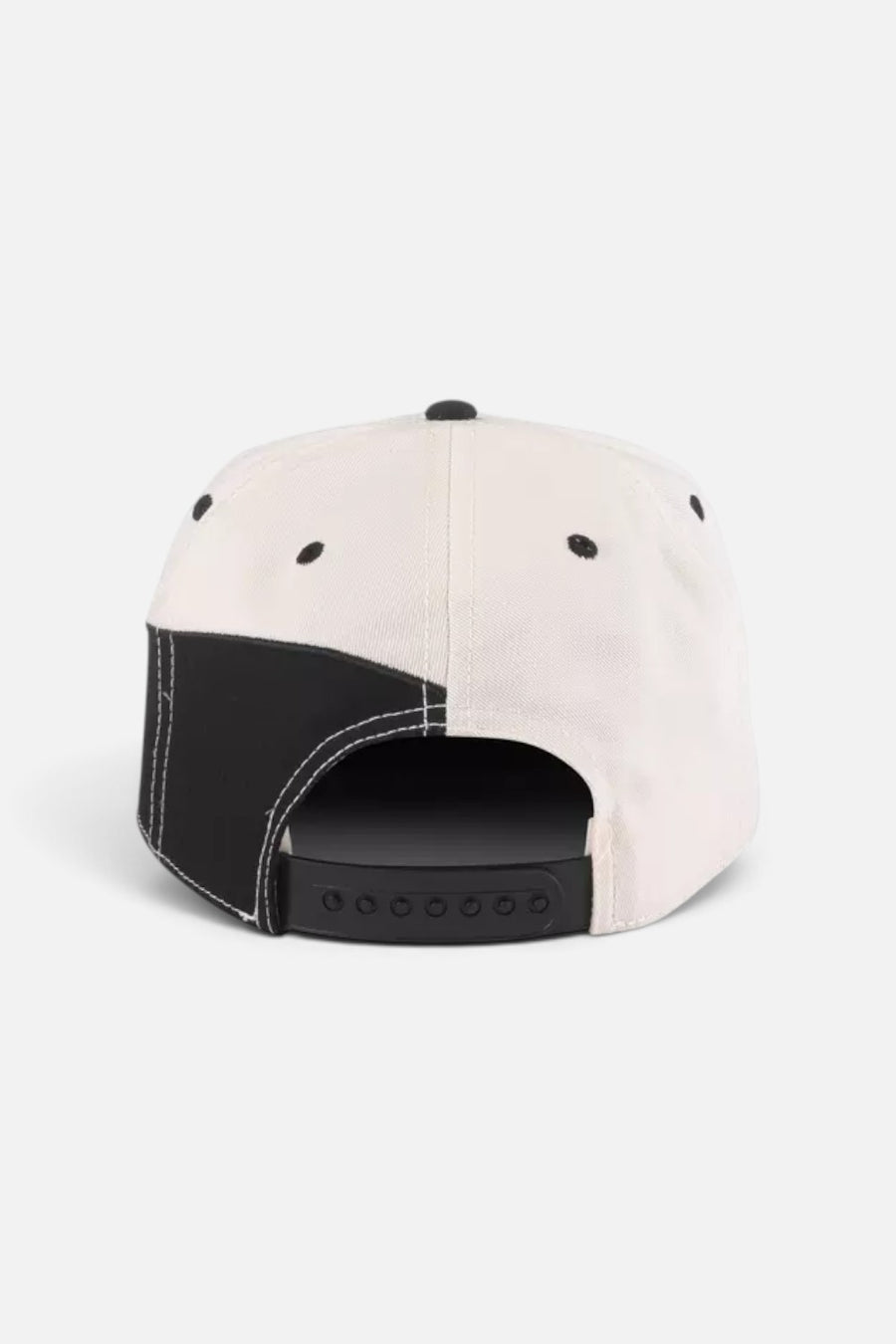 American Needle Miller Lite Roscoe racing snapback cap in white, back view.