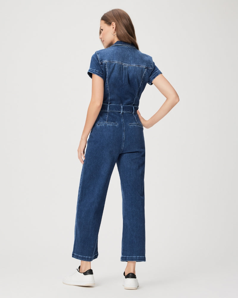 Paige Anessa Shortsleeve Jumpsuit in Tavia
