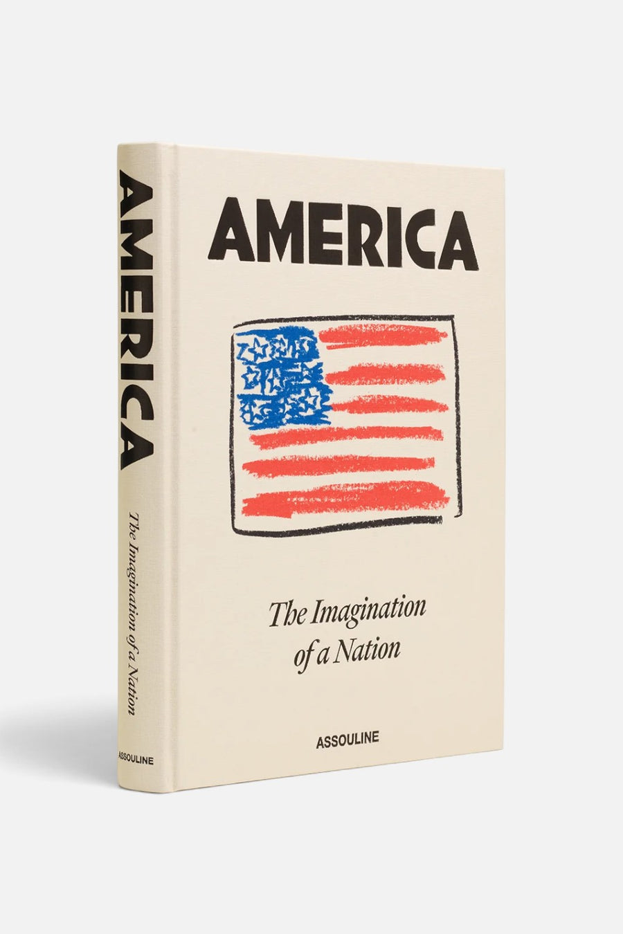 Assouline America: The Imagination of a Nation coffee table book, linen hardcover front cover.