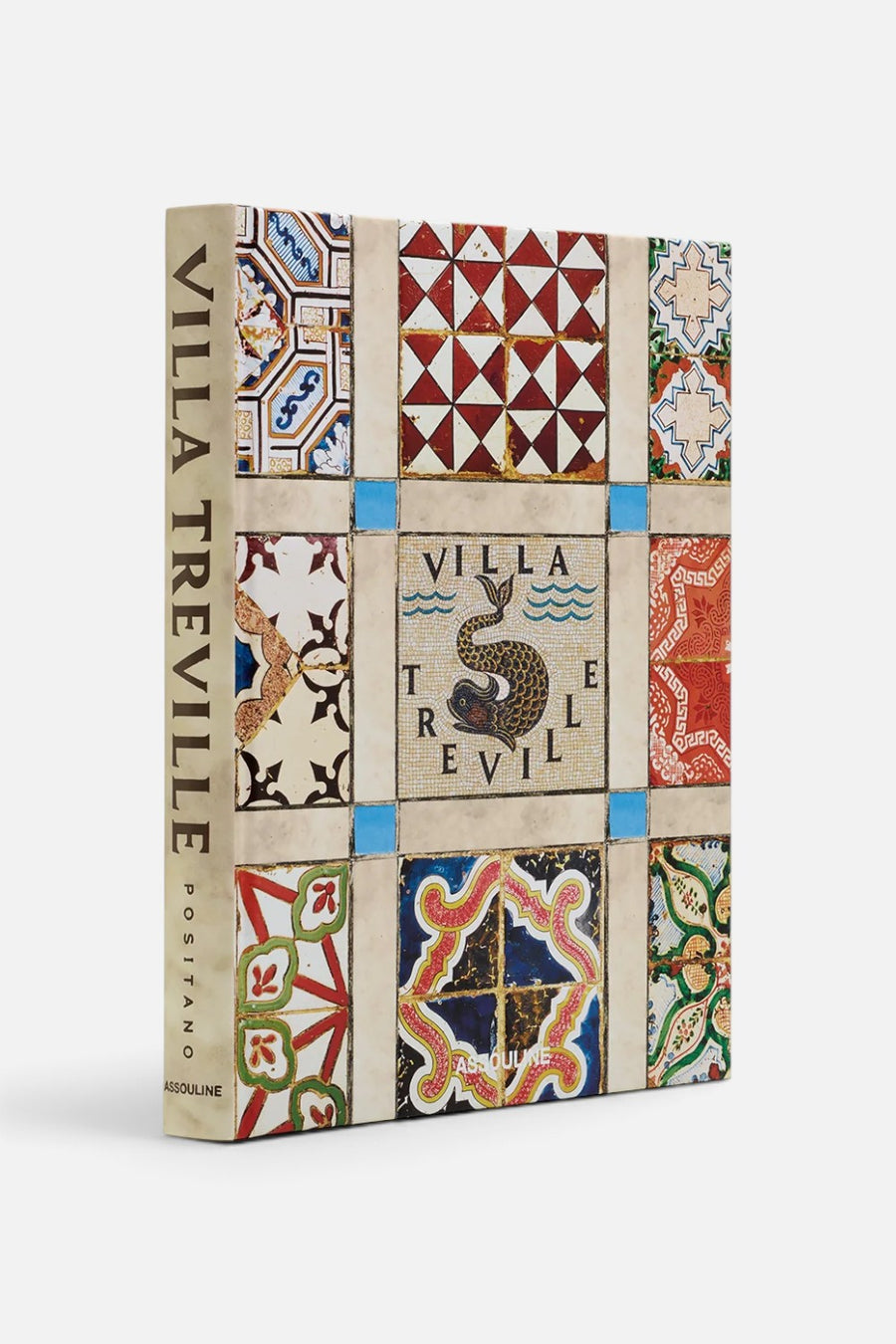 Assouline Villa Treville Positano coffee table book, hardcover front cover.