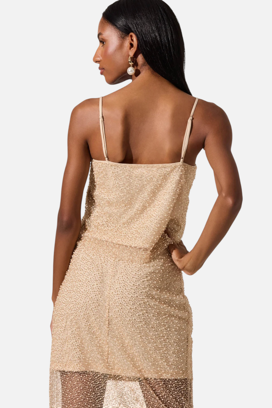 Astr the Label Messina Top in Champagne
