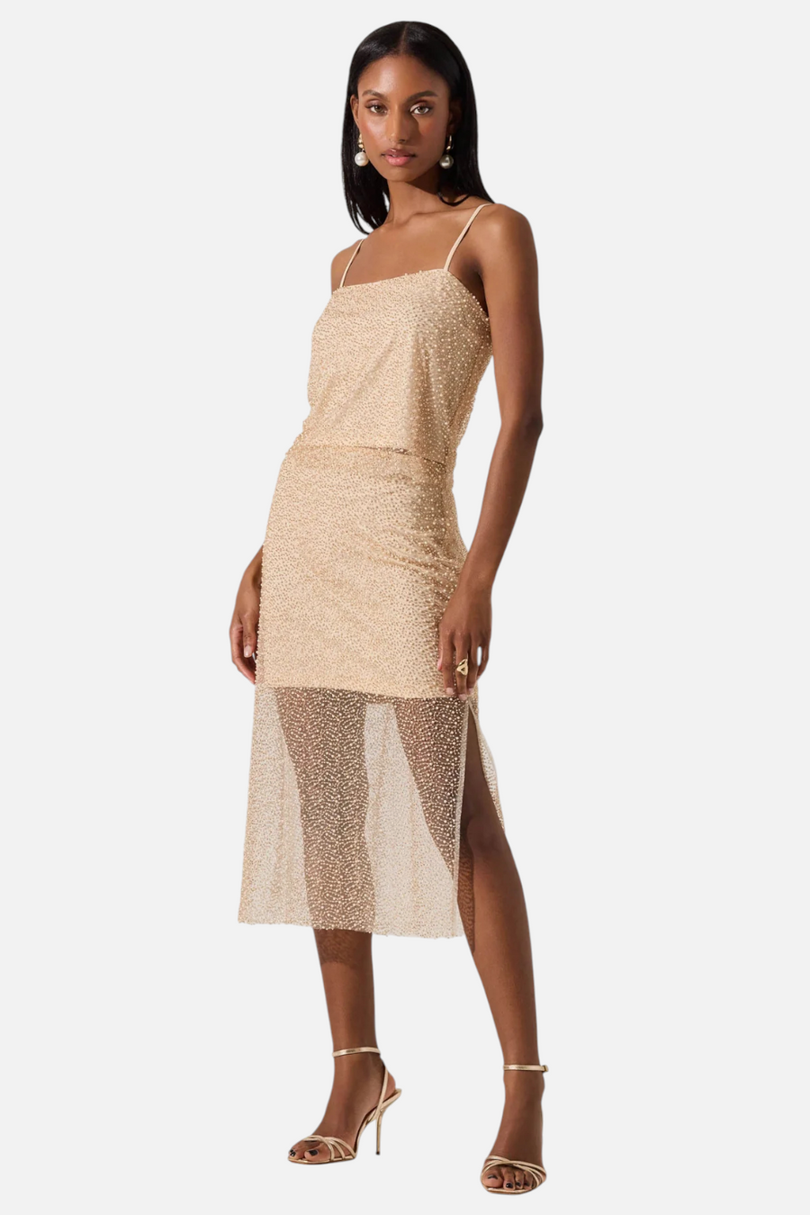 Astr the Label Messina Top in Champagne