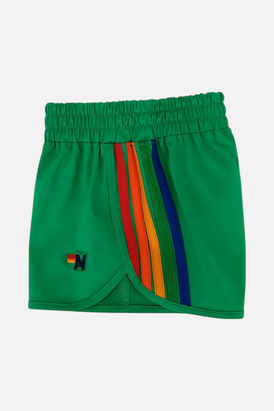 Aviator Nation 5 Stripe Flex Jogger Short in Amazon Green