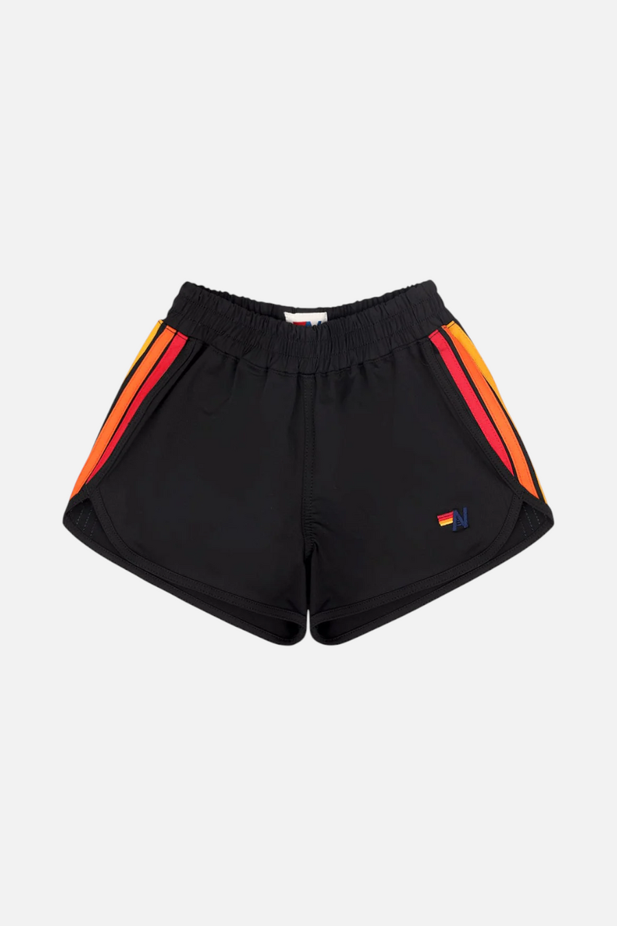 Aviator Nation 5 Stripe Flex Jogger Short in Black