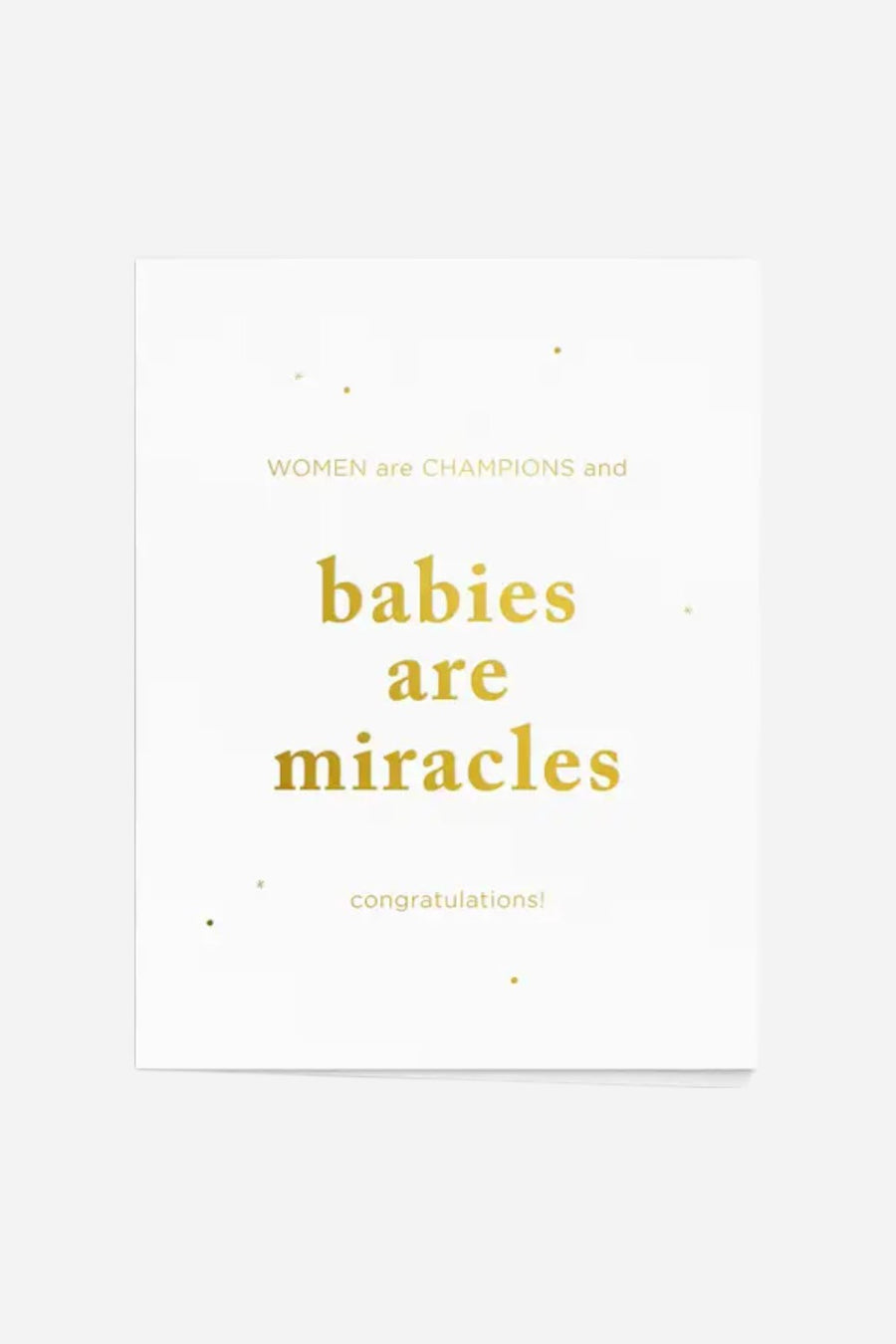 Babies Are Miracles Greeting Card