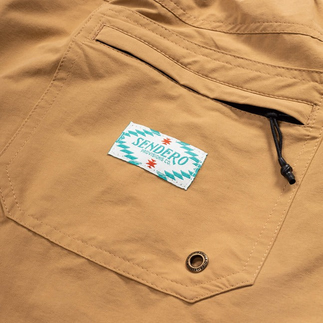 Sendero Provisions Bajada Hybrid Short in Desert Khaki