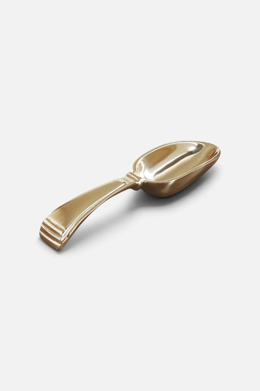 Beatriz Ball Sierra Modern Alejandra ice scoop in gold-tone aluminum.