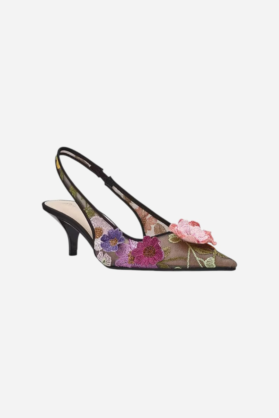Betsey Johnson Dian Slingback Pump in Black Floral